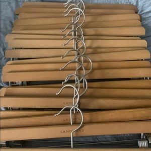 Lot of 20 Lands’ End skirt/pants wooden hangers